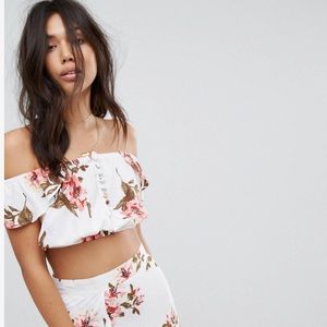 Flynn Skye Tori Button Front Crop Top $112! NWOT